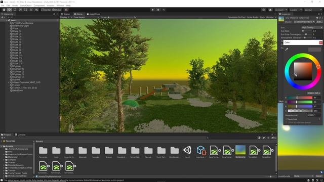 Как создать реалистичное небо (Skybox) в Unity #8 смотреть онлайн