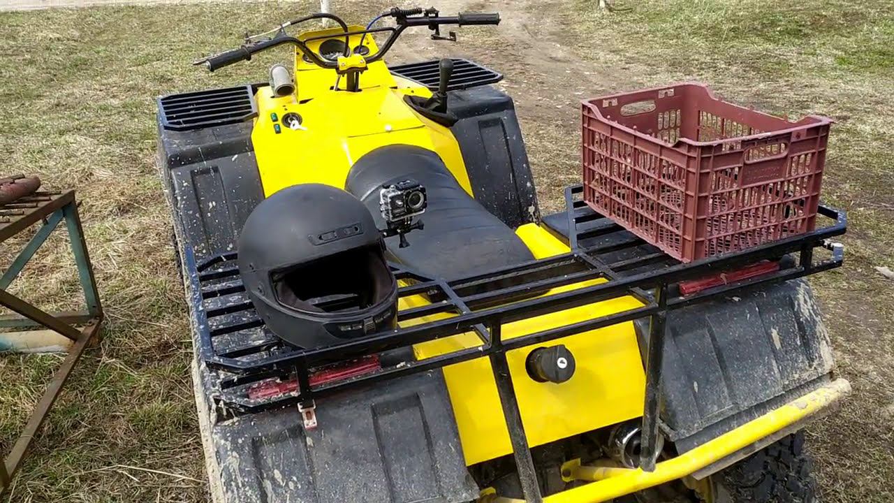 Пробный выезд в лес на самодельном квадроцикле смотреть онлайн