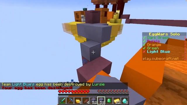Cleaning Map Sun in Cubecraft Eggwars!! (Java) | Minecraft смотреть онлайн