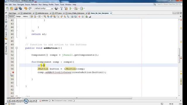 Java - How To Make Tic Tac Toe Game Using Netbeans [ with source code ] part 2/4 смотреть онлайн