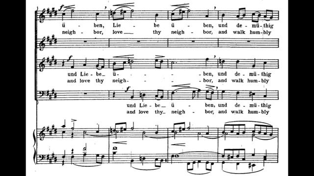 Es ist dir gesagt, Mensch, was gut ist (BWV 45 - J.S. Bach) Score Animation смотреть онлайн