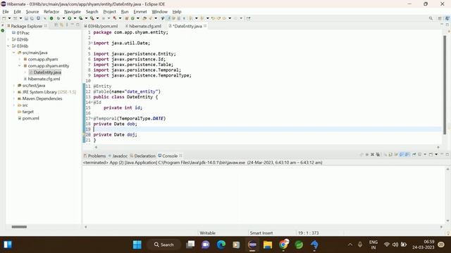 how to save date fields value in hibernate || Shyam Sundar смотреть онлайн