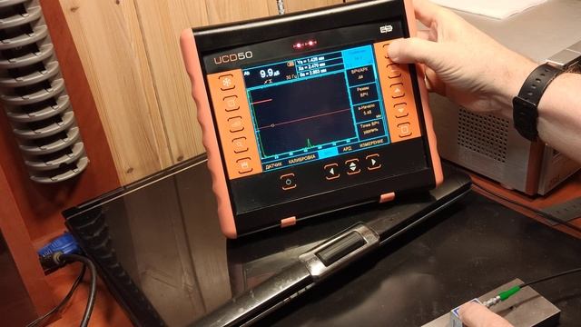 UCD 50 IPS Настройка Наклонный ПЭП смотреть онлайн
