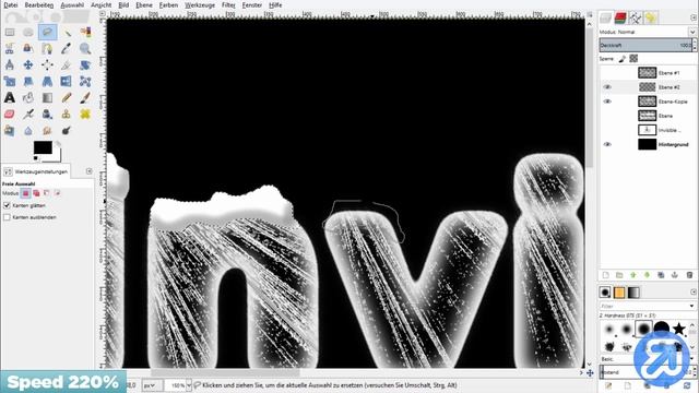 Speedart #4 | Ice Font / Eis Schrift | Gimp 2.8 | InvisibleQuantum [HD] смотреть онлайн