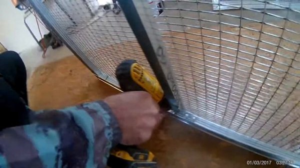 Брудер.Сетка для бройлеров,завершение