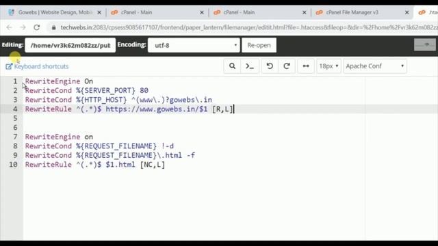 Redirect HTTP to HTTPS in cPanel - .htaccess file ( Hindi tutorial ) смотреть онлайн