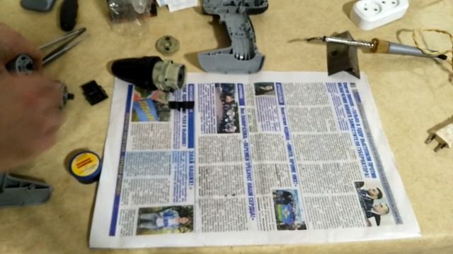 Замена электродвигателя шуруповерта Интерскол ДА - 10/14.4МЗ смотреть онлайн