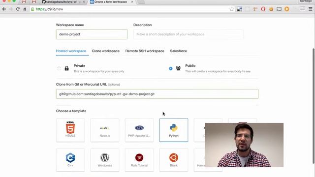 7 - Cloning the repo and creating the C9 workspace смотреть онлайн