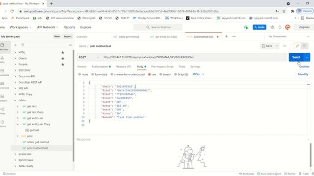 sap odata post method from postman смотреть онлайн