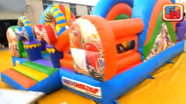 Надувной батут "Зайка Степашка" размер 5x5x2,8 м от "БатутМастер" смотреть онлайн