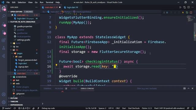 Flutter Firebase Email Password Auth Keep User Login (Hindi) смотреть онлайн