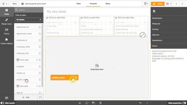 How to Create a Gantt Chart in Qlik Sense using AnyGantt Extension by AnyChart смотреть онлайн