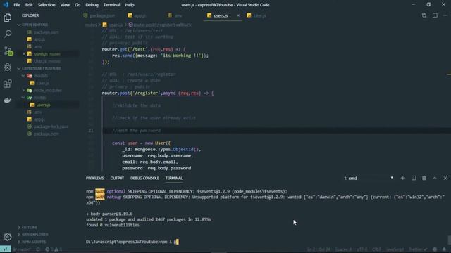 Build A Node.js API Authentication With JWT | عربى [DARIJA] PART 3 смотреть онлайн