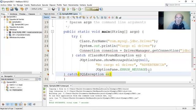 Clase III, API JDBC Persistencia desde Java hacia MariaDB смотреть онлайн