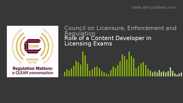 Role of a Content Developer in Licensing Exams смотреть онлайн