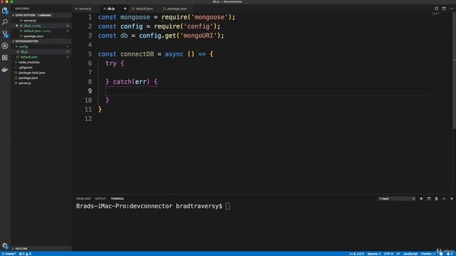 Connecting To MongoDB With Mongoose смотреть онлайн
