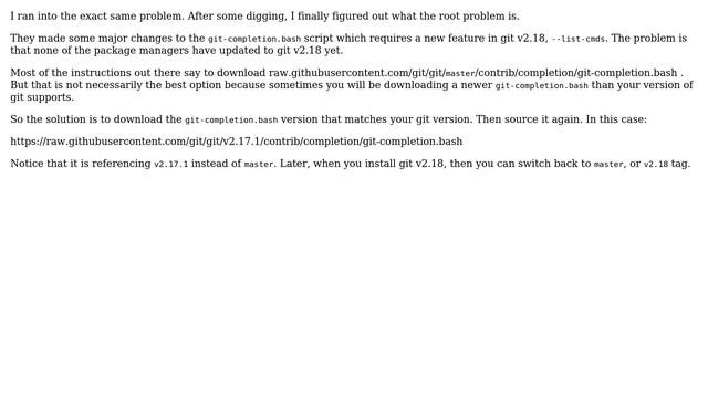 Apple: .git-completion.bash producing error on macOS Sierra 10.12.6 (5 Solutions!!) смотреть онлайн