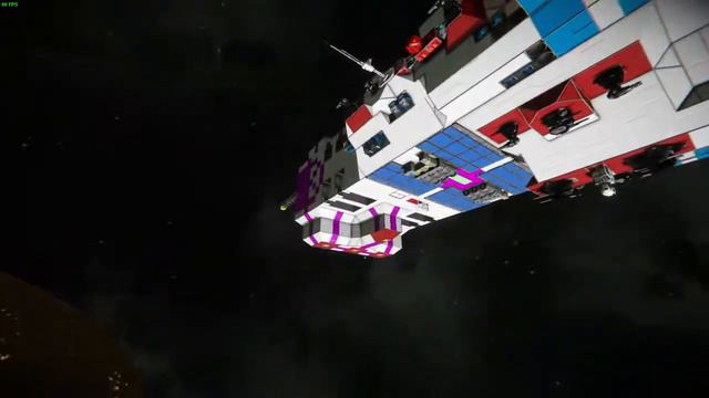 Space Engineers: My first large ship nearly complete. смотреть онлайн