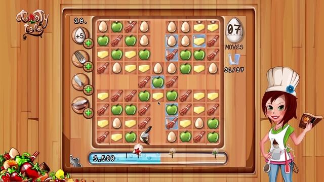 Tasty Tale - Level 28 (New Match 3 Puzzle Game) смотреть онлайн