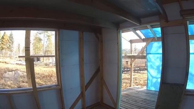 ЭКСПЕРИМЕНТАЛЬНЫЙ каркасник (экструзию крепил прям на каркас) Времянка. (часть1) смотреть онлайн