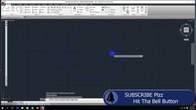 Autocad Primary Bangla Tutorial ।। Trim and Extend Command ।। Part: 25 смотреть онлайн