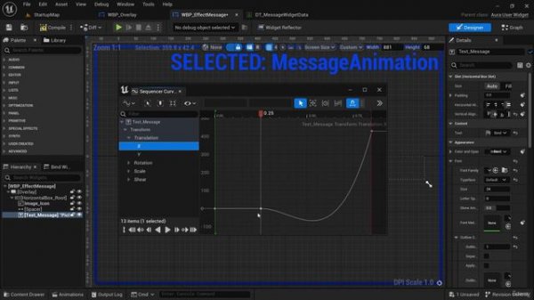 07-13. Animating the Message Widget