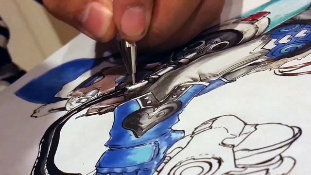 Mei Copic Marker Sketch - Coloring & Details смотреть онлайн