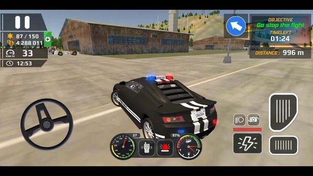 Police Officer Simulator Game - Audi A8 - Mission: Stop the Fight - Android iOS Gameplay смотреть онлайн