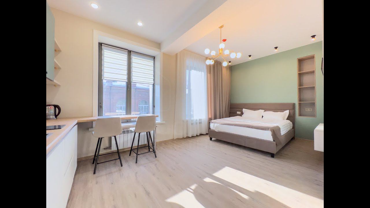 Видео-обзор квартиры (205/206 апартамент) на Богдана Хмельницкого (аренда) смотреть онлайн