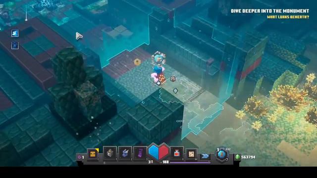 Minecraft Dungeons DLC: Hidden Depths Abyssal Monument смотреть онлайн