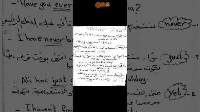 الثالث متوسط/ الظروف التي تستخدم مع المضارع التام / ever/never/just/already/yet/since/ for смотреть онлайн