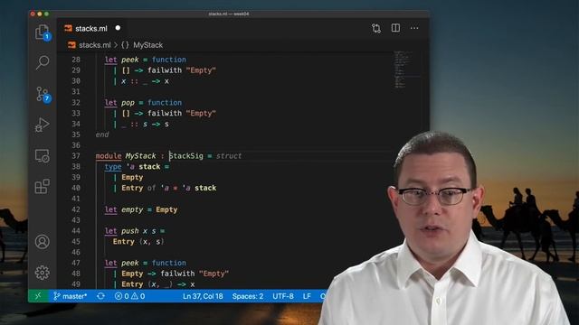Module Types for Stacks and Queues | OCaml Programming | Chapter 5 Video 10 смотреть онлайн