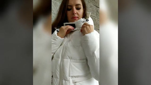 Теплый пуховик в белом цвете!!! смотреть онлайн