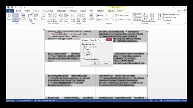 Convert addresses from a Word label to Excel Sheet смотреть онлайн