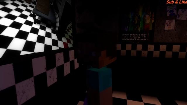 GMOD FNAF|Five Nights In Anime With Minecraft Steve! смотреть онлайн