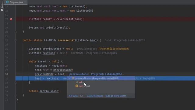 [SOLVED!] Reverse Linked List - LeetCode 206 - Java смотреть онлайн