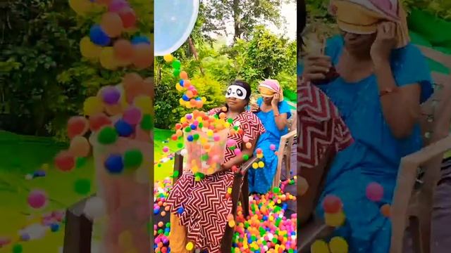 Multi Color 10,000 ping pong pour Challenge family game Part 171 #shorts #game смотреть онлайн