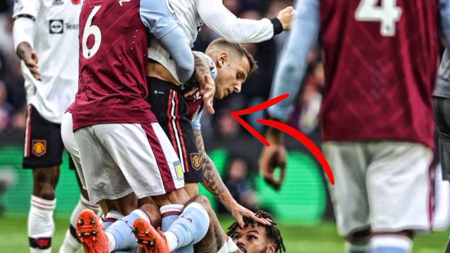 ronaldo vs tyrone mings - ronaldo tyrone mings altercation - man utd vs aston villa - смотреть онлайн