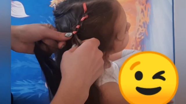 Две косы с лентой #плетение кос #волосы #коса с лентой смотреть онлайн