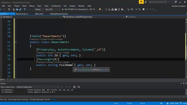 40- Xamarin Android SQLite create database and tables انشاء قاعدة بيانات وجداول смотреть онлайн