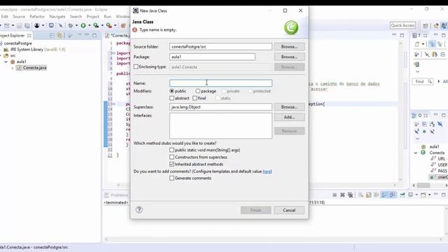Conexão banco de dados PostgreSql no Eclipse смотреть онлайн