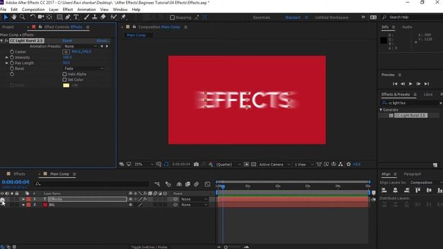 After Effects Beginner Tutorial in Hindi | Effects | part 04 |W3H | смотреть онлайн