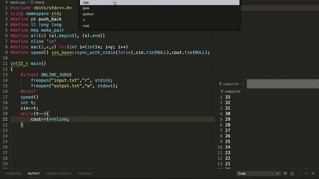 VS Code setup and customisation for competitive programming смотреть онлайн