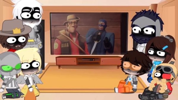 Overwatch reacts to Team Fortress 2 |meet the jarate|