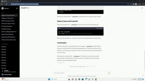 gitignore for python vscode