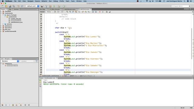 17- Estructura Switch (Casos con Letras) en Java смотреть онлайн