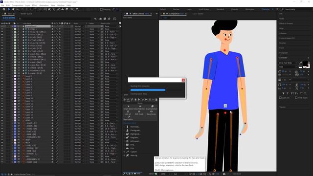 Анимация персонажа в After Effects / Duik Angela (Полный гайд) смотреть онлайн