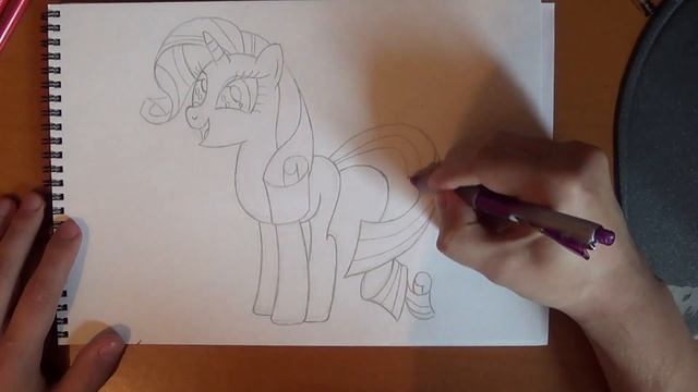 How to draw Pony Rarity, Como dibujar pony Rarity, Как нарисовать пони Рарити смотреть онлайн