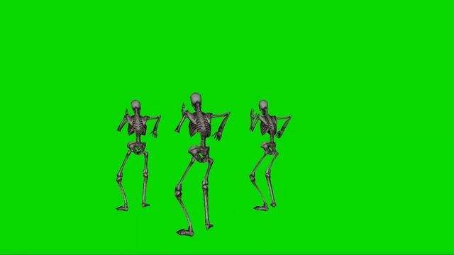 Skeletons Dancing #1 / Green Screen - Chroma Key
