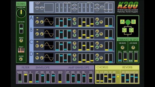FREE KRAKLI K200 FM SYNTH SOUND DEMO смотреть онлайн